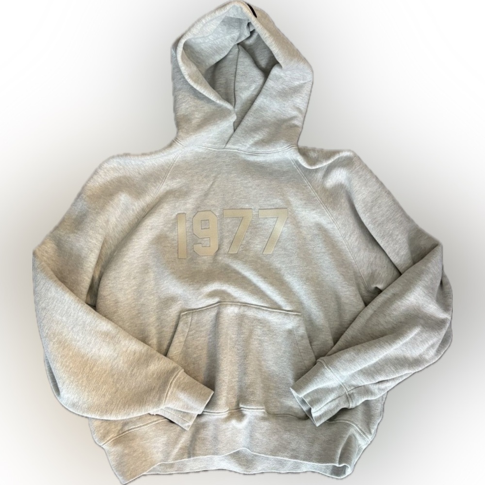 Fear of God Essentials 1977 Light Oatmeal Hoodie